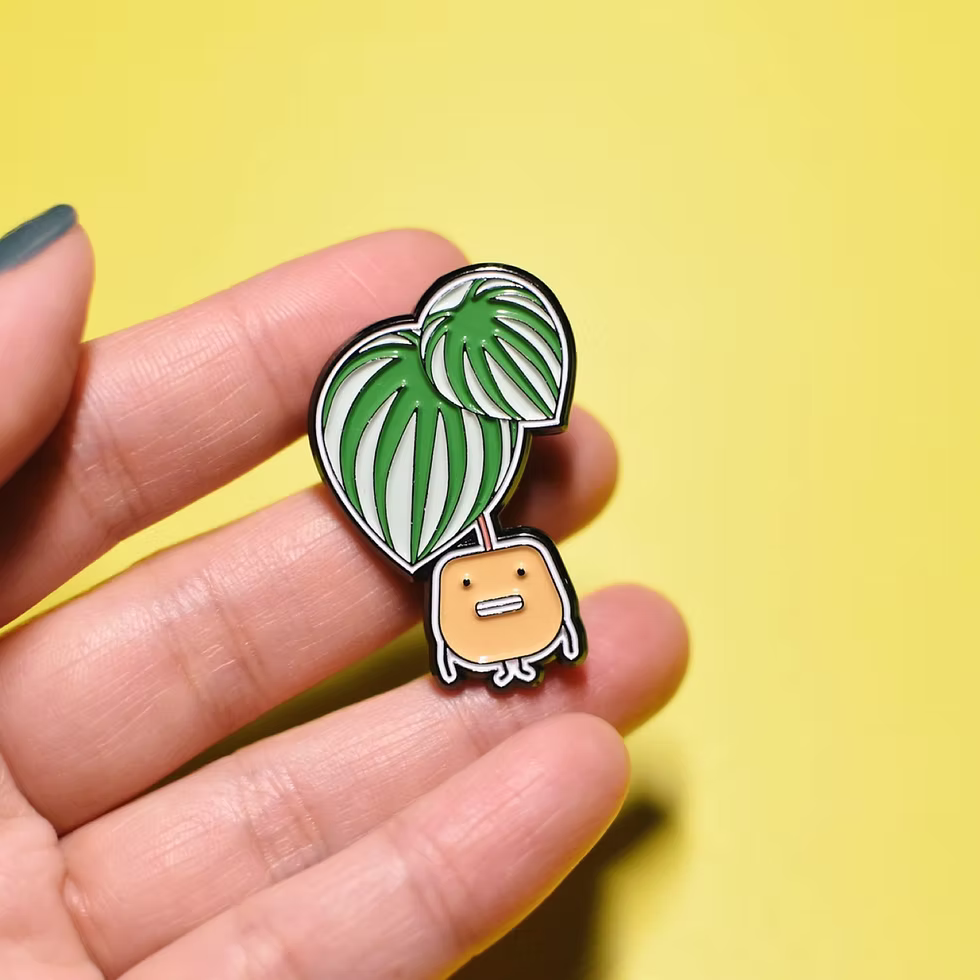 WATERMELON PEPEROMIA ENAMEL PIN